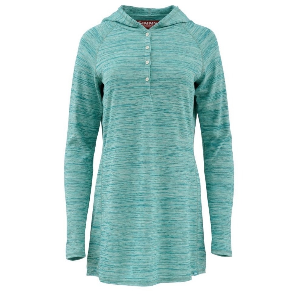 SIMMS Madeira Cover Up Hooded Henley Long Sleeve Women's MEDIUM Fishing Knit